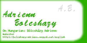 adrienn bolcshazy business card